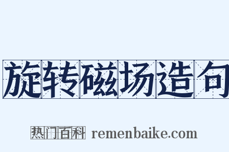 旋转磁场造句是什么意思的图片